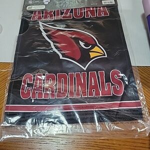 NFL Arizona Cardinals Banner - Red and Black 18 By 12" Garden Flag